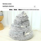 Dog & Cat Bed | Deluxe Plush, Non-Slip & Removable Machine-Washable Cover