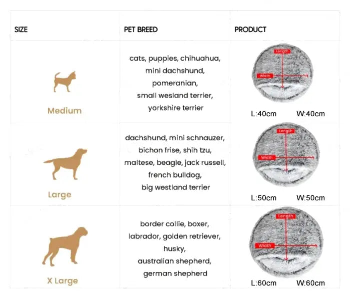 Dog & Cat Bed | Deluxe Plush, Non-Slip & Removable Machine-Washable Cover