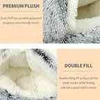 Dog & Cat Bed | Deluxe Plush, Non-Slip & Removable Machine-Washable Cover