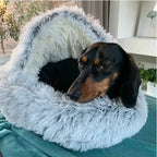 Dog & Cat Bed | Deluxe Plush, Non-Slip & Removable Machine-Washable Cover