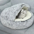 Dog & Cat Bed | Deluxe Plush, Non-Slip & Removable Machine-Washable Cover