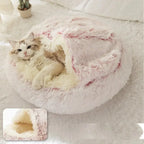 Dog & Cat Bed | Deluxe Plush, Non-Slip & Removable Machine-Washable Cover