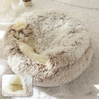Dog & Cat Bed | Deluxe Plush, Non-Slip & Removable Machine-Washable Cover