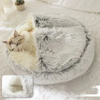 Dog & Cat Bed | Deluxe Plush, Non-Slip & Removable Machine-Washable Cover