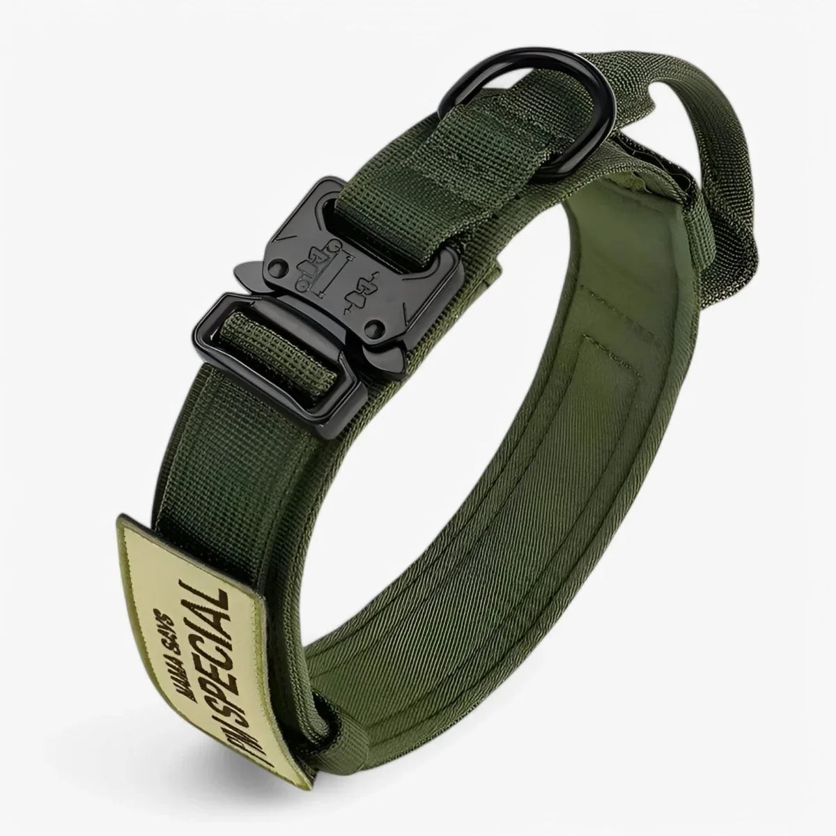 Dog Collar | Durable Nylon, Padded Lining & Control Handle | Adjustable M–XL