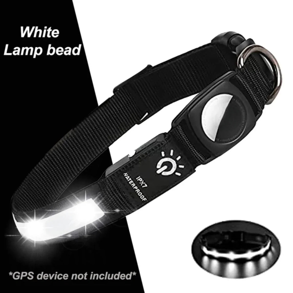 Dog Collar | USB-Rechargeable LED & AirTag Compatible