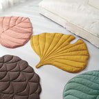 Dog Mat | Leaf-Shaped Cotton-Polyester & Machine-Washable | For Medium & Large Dogs