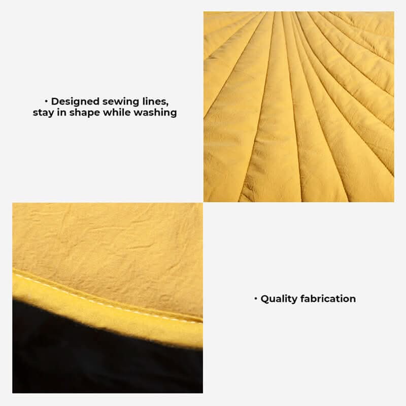 Dog Mat | Leaf-Shaped Cotton-Polyester & Machine-Washable | For Medium & Large Dogs
