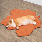 Dog Mat | Leaf-Shaped Cotton-Polyester & Machine-Washable | For Medium & Large Dogs