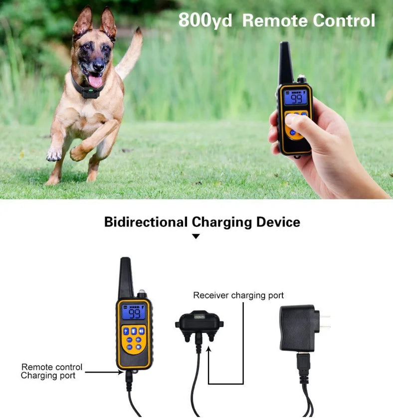 Dog Training Collar | Waterproof & Rechargeable | 800 m Range