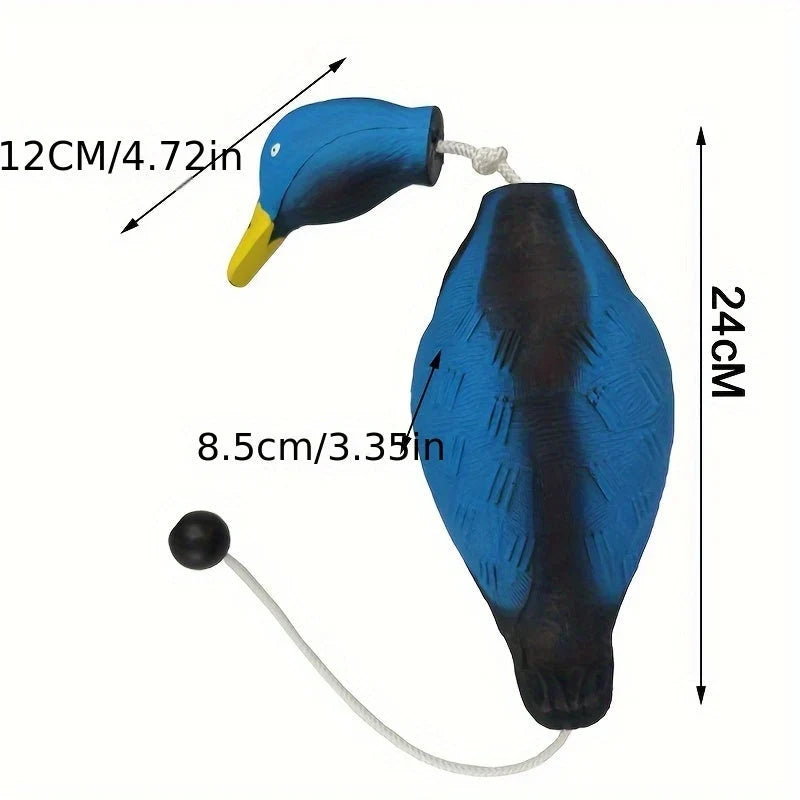 Dog Training Dummy | Realistic Mallard & Durable Plastic | With Retrieval Rope