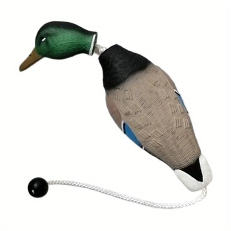 Dog Training Dummy | Realistic Mallard & Durable Plastic | With Retrieval Rope