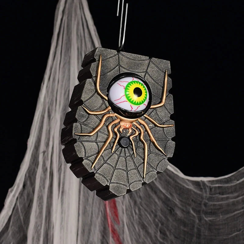 Doorbell | Halloween Spider Design & Eco-Friendly Plastic | 17 x 12.5 x 6 cm