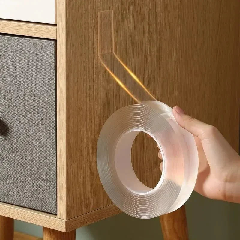 Double-Sided Tape | Strong Clear Adhesive & Residue-Free | Multiple Sizes