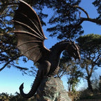 Dragon Fountain | Fire-Breathing Resin Water Feature | 30 x 30 x 25 cm