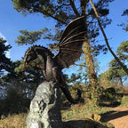 Dragon Fountain | Fire-Breathing Resin Water Feature | 30 x 30 x 25 cm