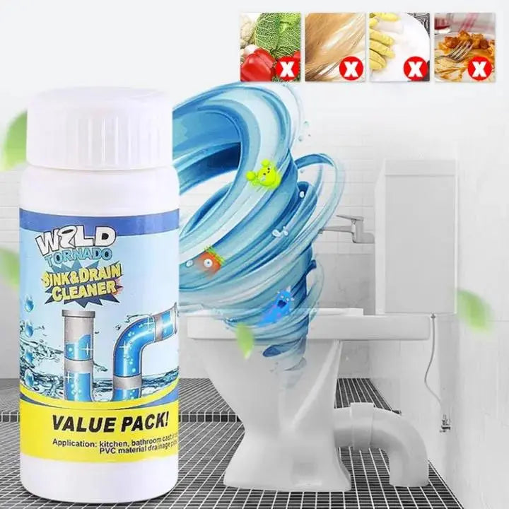 Drain Cleaner Powder | Dissolves Hair & Grease | 110 g