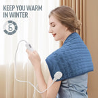 Electric Heating Pad | PTC Rapid Heating & Massage