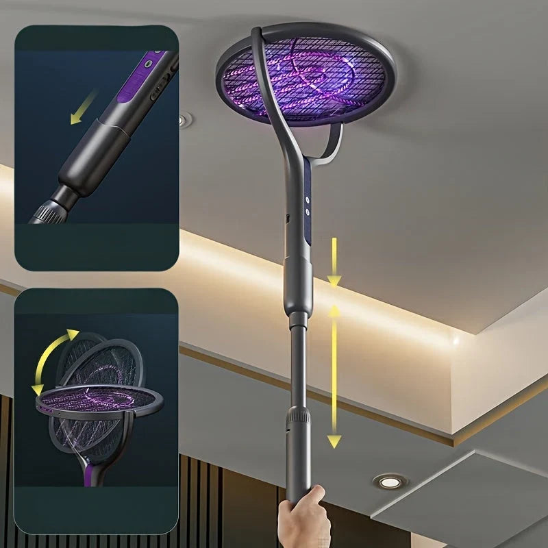 Electric Mosquito Swatter | USB Rechargeable & UV Light