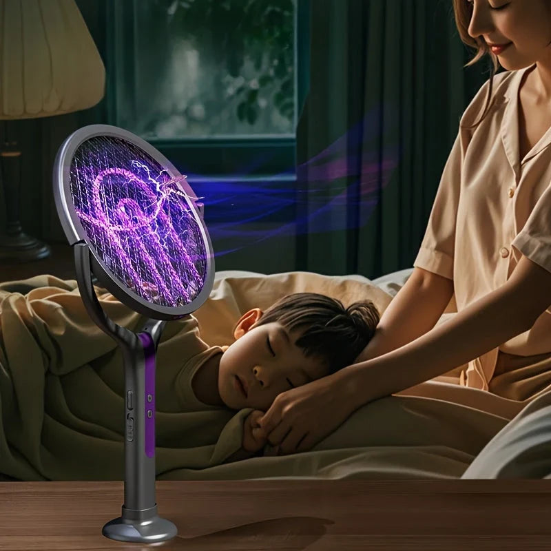 Electric Mosquito Swatter | USB Rechargeable & UV Light