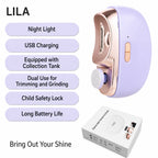 Electric Nail Clipper | 3-in-1 Trim, File & Polish | USB-Rechargeable