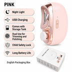 Electric Nail Clipper | 3-in-1 Trim, File & Polish | USB-Rechargeable