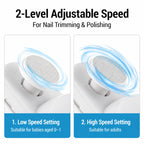 Electric Nail Clipper | 3-in-1 Trim, File & Polish | USB-Rechargeable