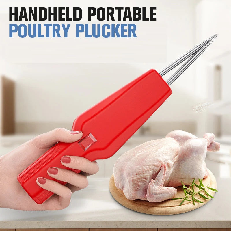 Electric Poultry Plucker | Handheld Rechargeable & Gentle Cone Needles