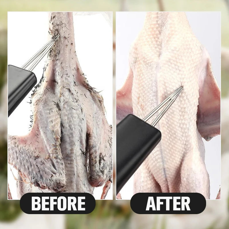 Electric Poultry Plucker | Handheld Rechargeable & Gentle Cone Needles
