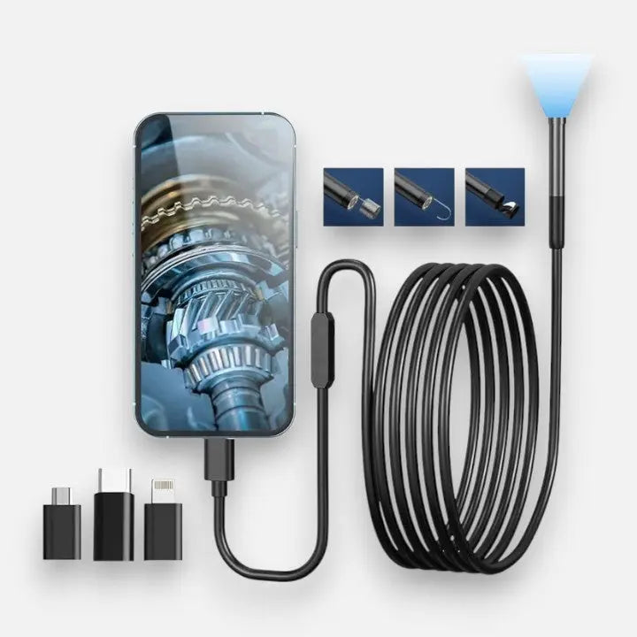 Endoscope Camera | Plug-And-Play 1920×1440 HD & IP67 Waterproof | 5 m Cable