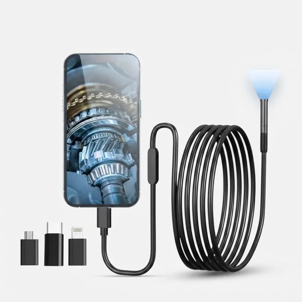 Endoscope Camera | Plug-And-Play 1920×1440 HD & IP67 Waterproof | 5 m Cable