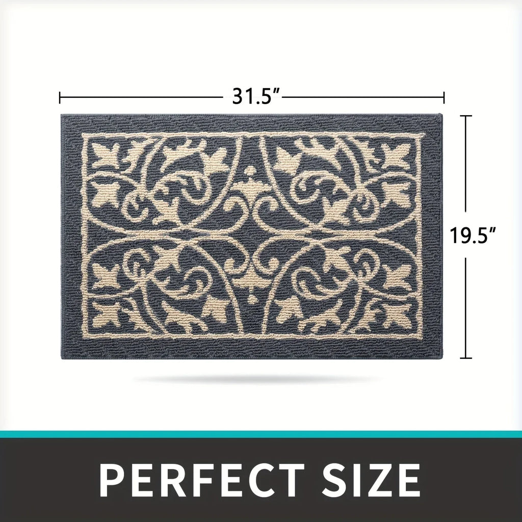 Entrance Mat | Non-Slip Rubber Backing & Machine-Washable | 60 x 90 cm