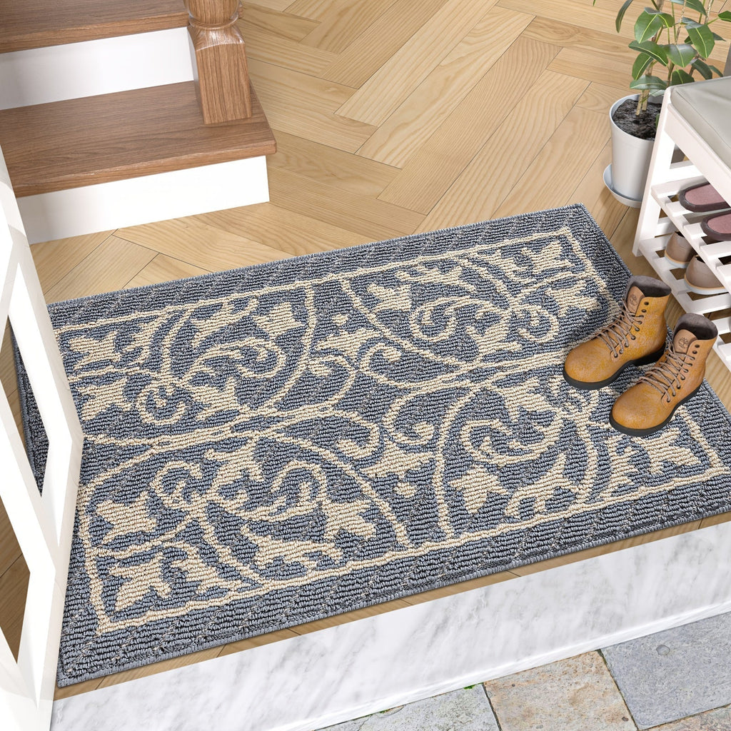 Entrance Mat | Non-Slip Rubber Backing & Machine-Washable | 60 x 90 cm