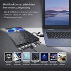 External CD/DVD Drive | USB-C & USB 3.0 Plug & Play