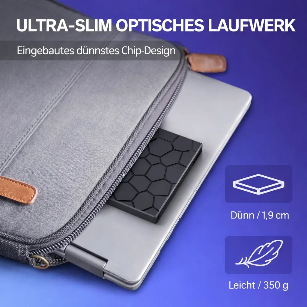 External CD/DVD Drive | USB-C & USB 3.0 Plug & Play