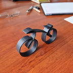 Fahrradskulptur | Minimalistisch & Modern | Schreibtisch- & Regaldekoration