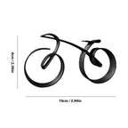 Fahrradskulptur | Minimalistisch & Modern | Schreibtisch- & Regaldekoration