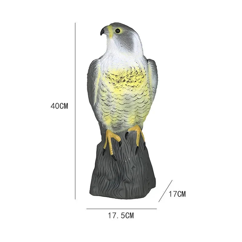 Falcon Decoy | Lifelike Bird Deterrent & Weather-Resistant | 40 x 17.5 x 17 cm