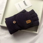 Fingerless Gloves | Touchscreen Compatible & Soft Acrylic Knit | One Size