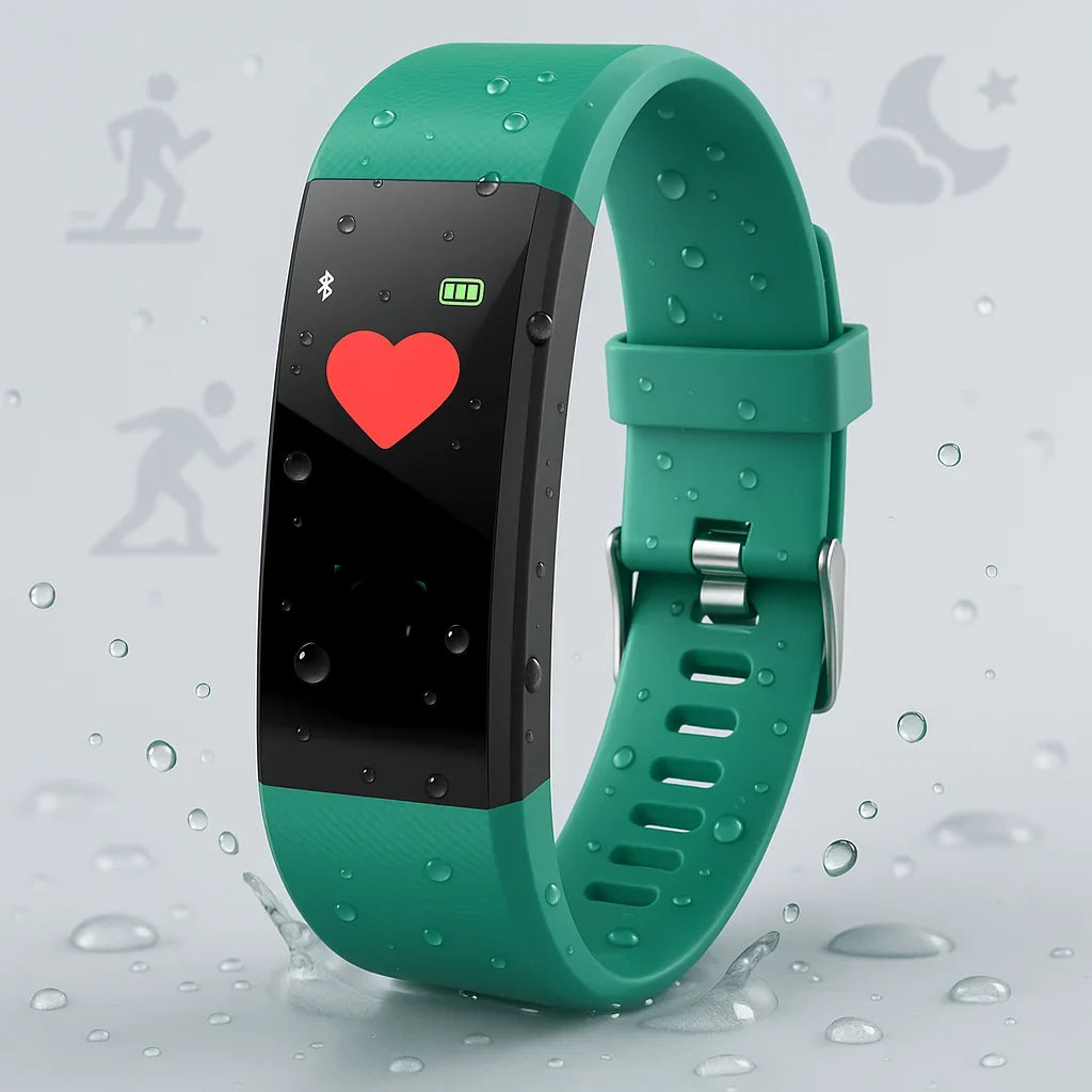 Fitness Smartwatch | Heart Rate & Sleep Monitor | IPX7 Waterproof