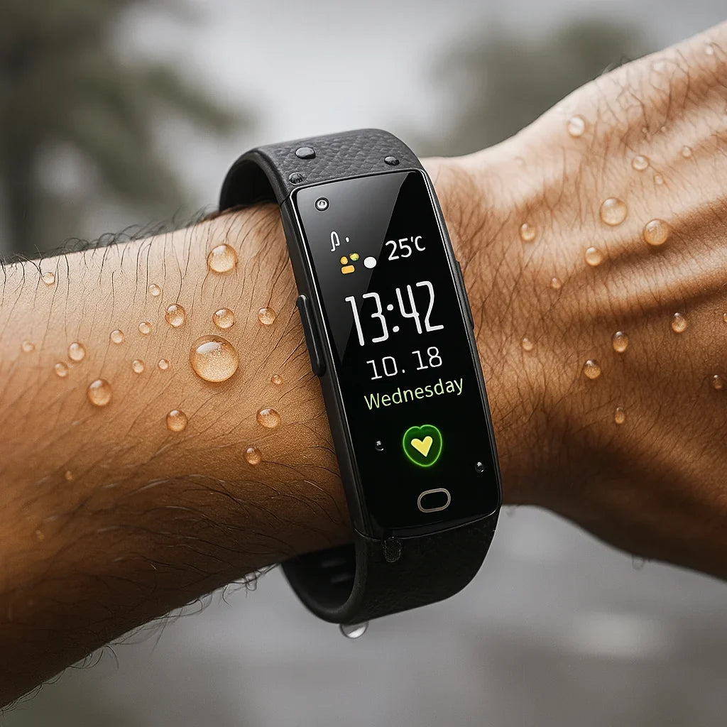 Fitness Tracker | Heart Rate & Activity Monitoring | Rechargeable