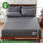 Fitted Sheet | Cooling Bamboo Blend & Moisture-Wicking | Deep Pockets