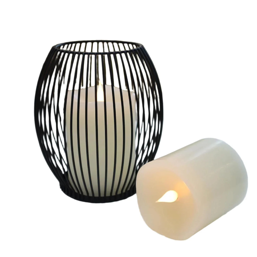 Flameless Candle Set | Realistic Moving Wick & Remote Control | 4-Piece Set