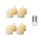 Flameless Candle Set | Realistic Moving Wick & Remote Control | 4-Piece Set