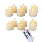 Flameless Candle Set | Realistic Moving Wick & Remote Control | 4-Piece Set