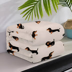 Fleece Blanket | Soft Polyester & Dachshund Design | Three Sizes