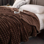 Fleece Blanket | Ultra-Soft Textured Coral Fleece | Machine-Washable