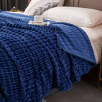 Fleece Blanket | Ultra-Soft Textured Coral Fleece | Machine-Washable