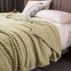 Fleece Blanket | Ultra-Soft Textured Coral Fleece | Machine-Washable
