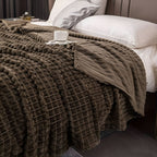 Fleece Blanket | Ultra-Soft Textured Coral Fleece | Machine-Washable